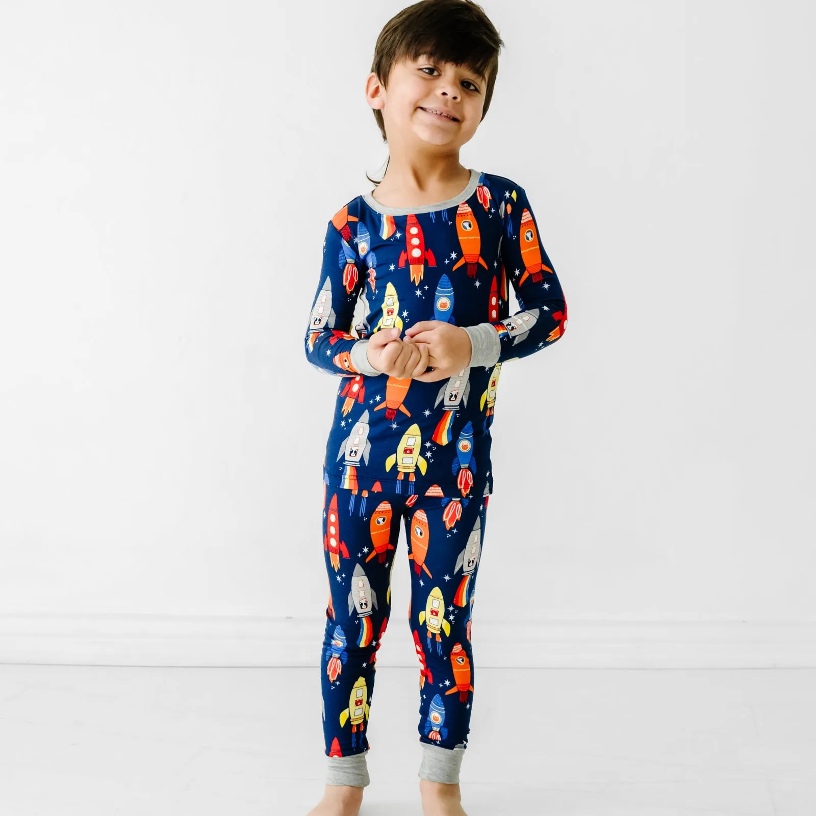 Navy Space Explorer Two-Piece Pajama Set