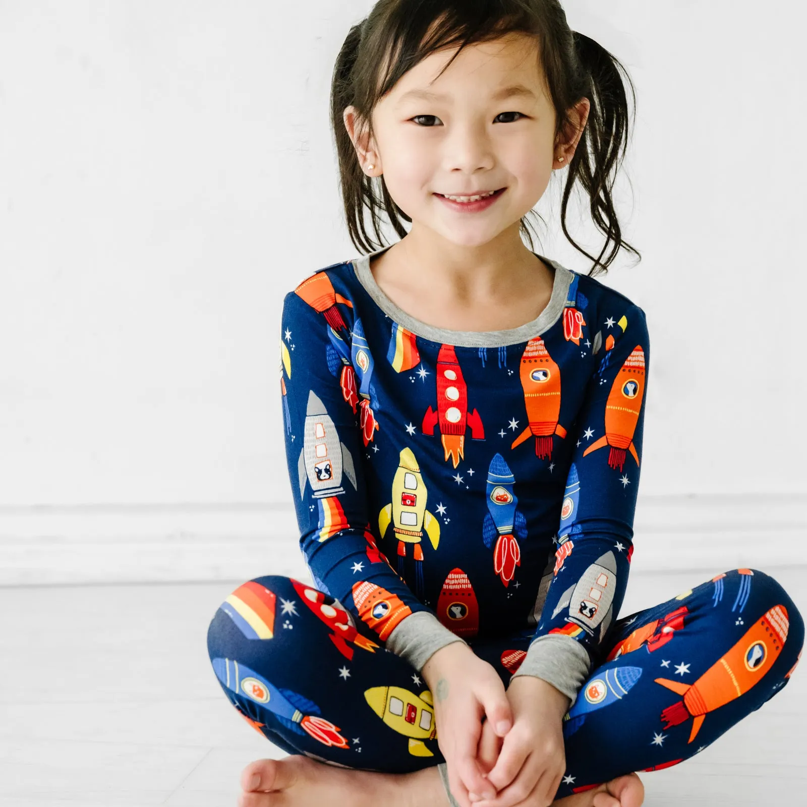 Navy Space Explorer Two-Piece Pajama Set