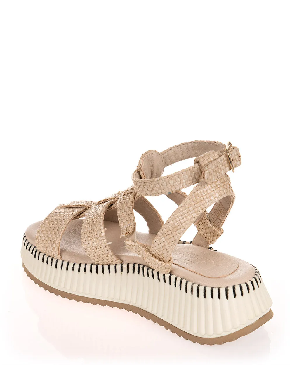 NEO ALBA146 Sumatra Beige Leather Sandal