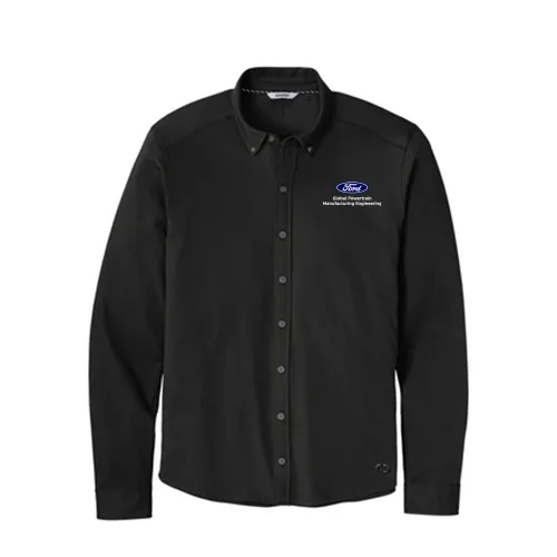 OGIO Code Stretch LS Button Up- Black