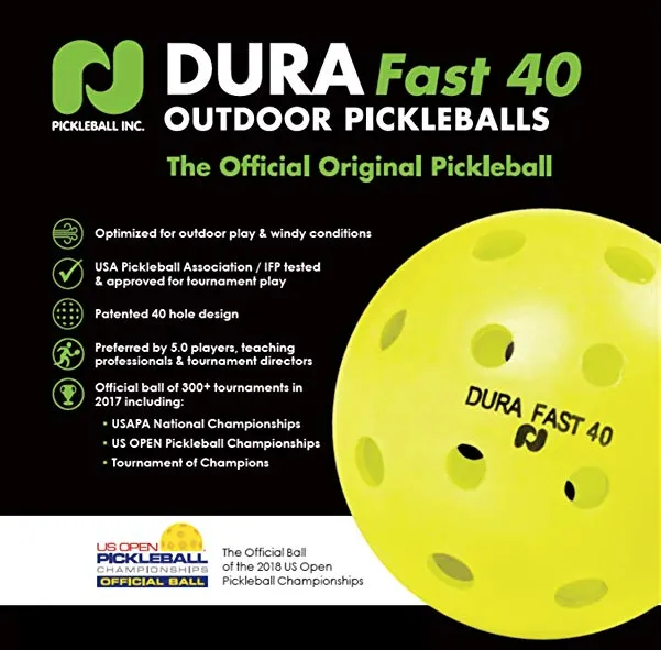 Onix Dura Fast 40 Outdoor Pickleball Balls [Yellow]