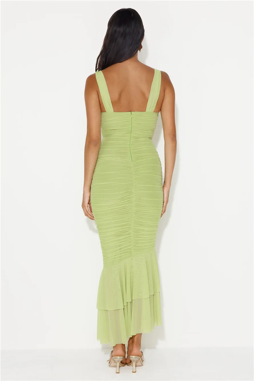 Party Pal Maxi Dress Lime