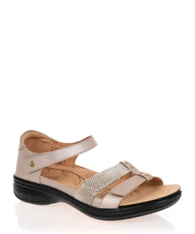 Revere Negara Champagne leather Sandal