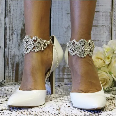 RHINESTONE wedding ankle bracelet