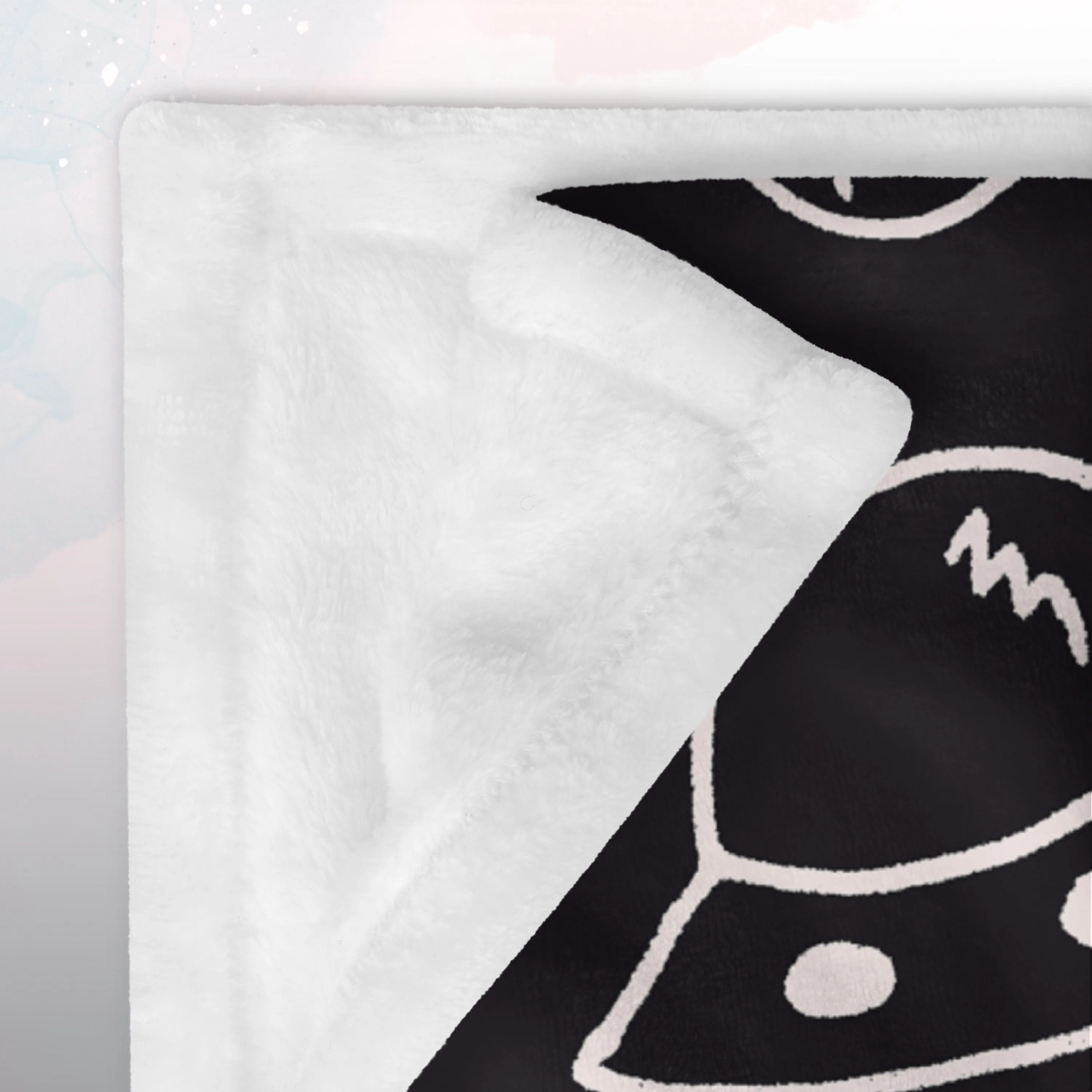 Rocket Ships and Planets Fleece Throw Blanket