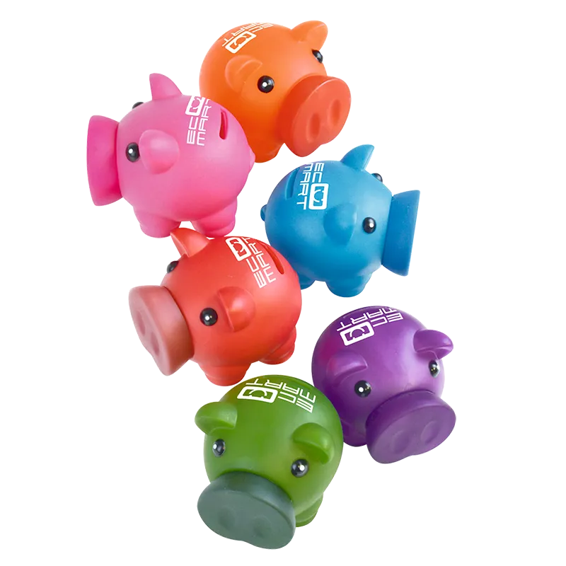 Rubber Nose Piggy Banks - Unprinted sample