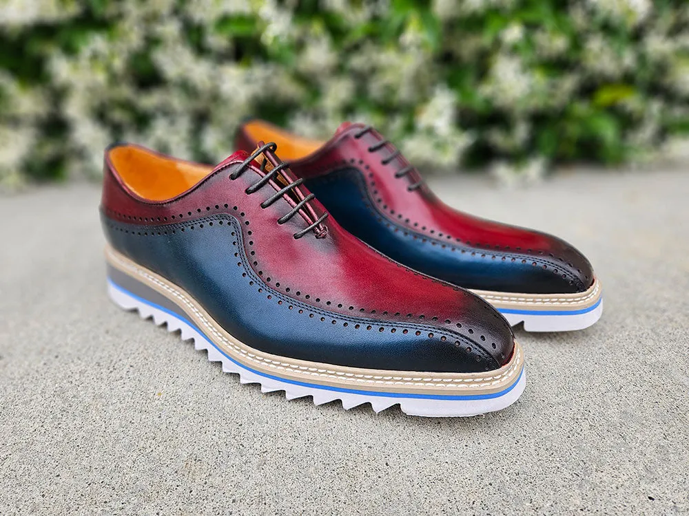 Stylish Two-Tone Brogue Oxford