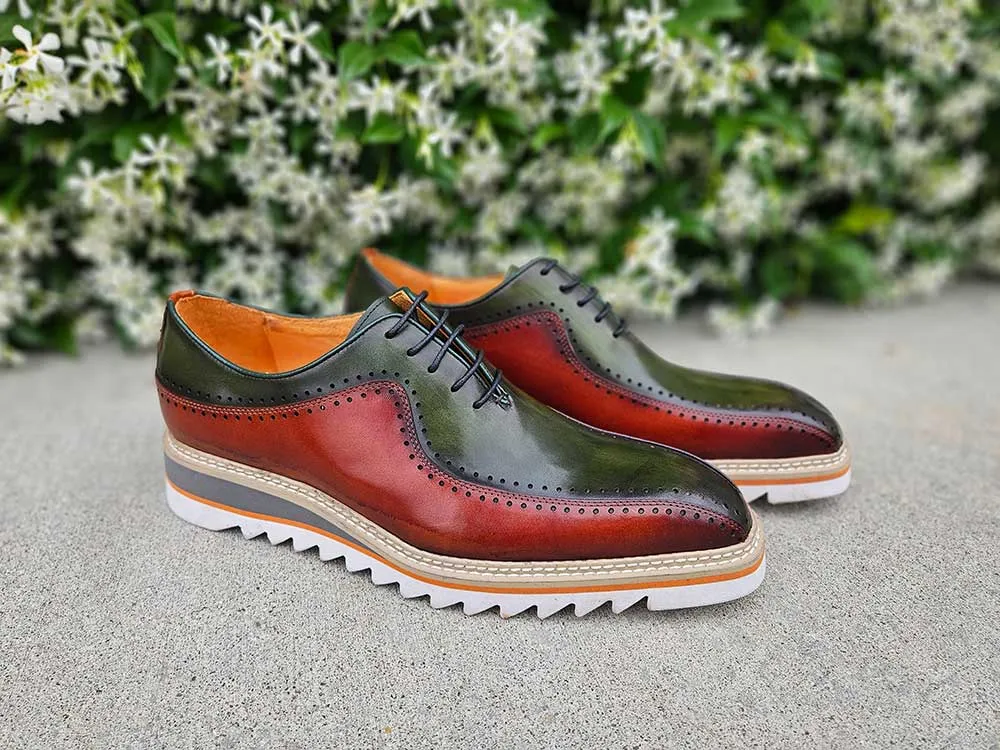 Stylish Two-Tone Brogue Oxford