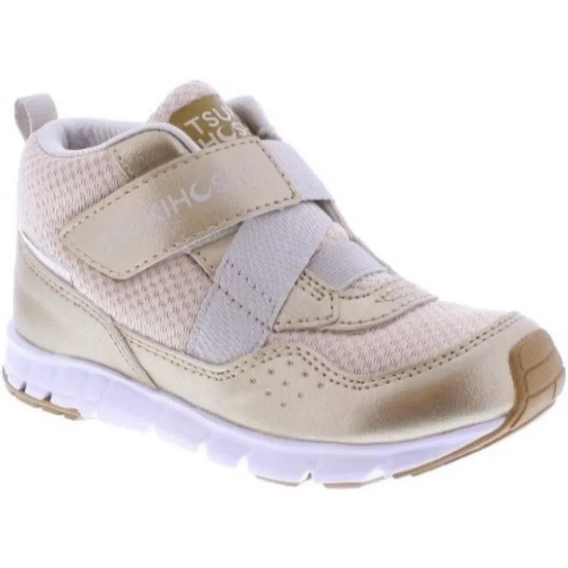 Tsukihoshi Tokyo Kids: Gold Champagne 100% Waterproof, Lightweight, Machine Washable Sneakers