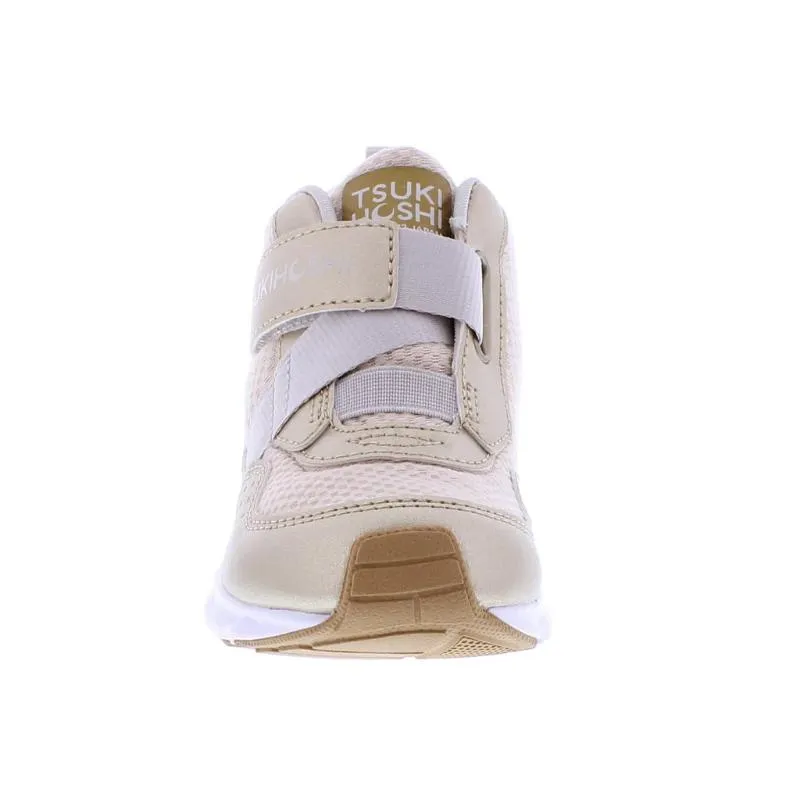 Tsukihoshi Tokyo Kids: Gold Champagne 100% Waterproof, Lightweight, Machine Washable Sneakers